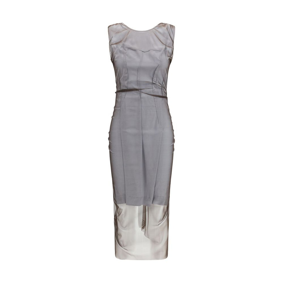 Maison Margiela 82% Polyamide dress in gray