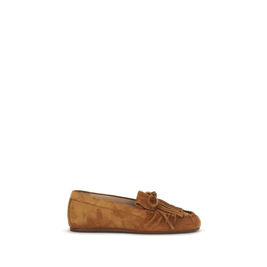 Stuart Weitzman UPPER 100% Calf Leather Bos Taurus loafer in brown