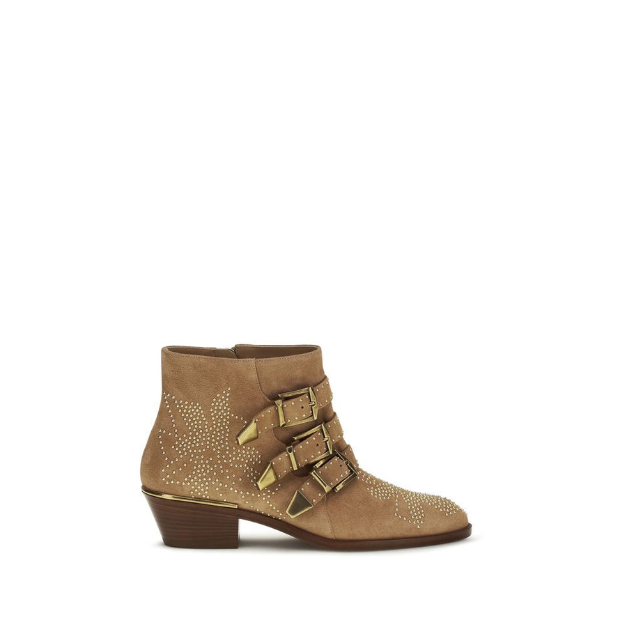 Chloé 100% Calf Leather Bos Taurus ankle boot in beige