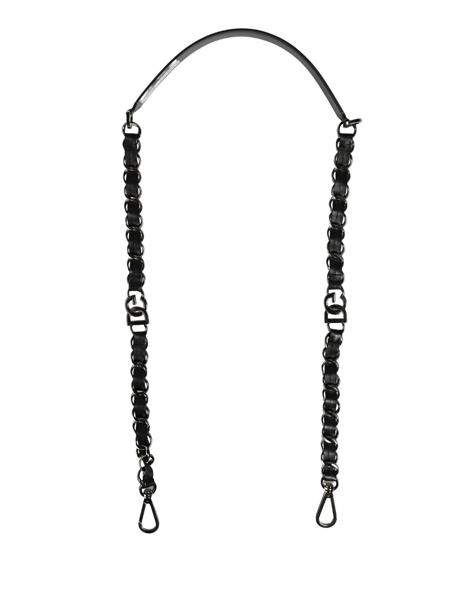Dolce & Gabbana 35% Real Brass bag strap in black