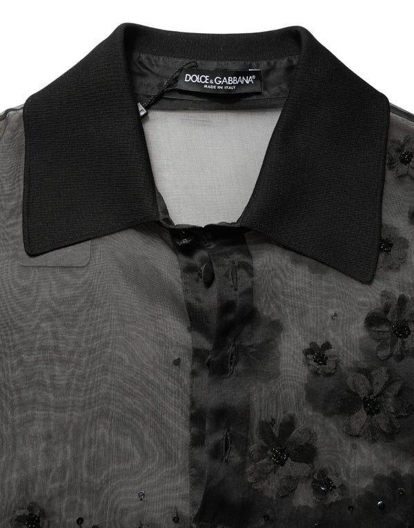 Dolce & Gabbana 100% Silk shirt in black