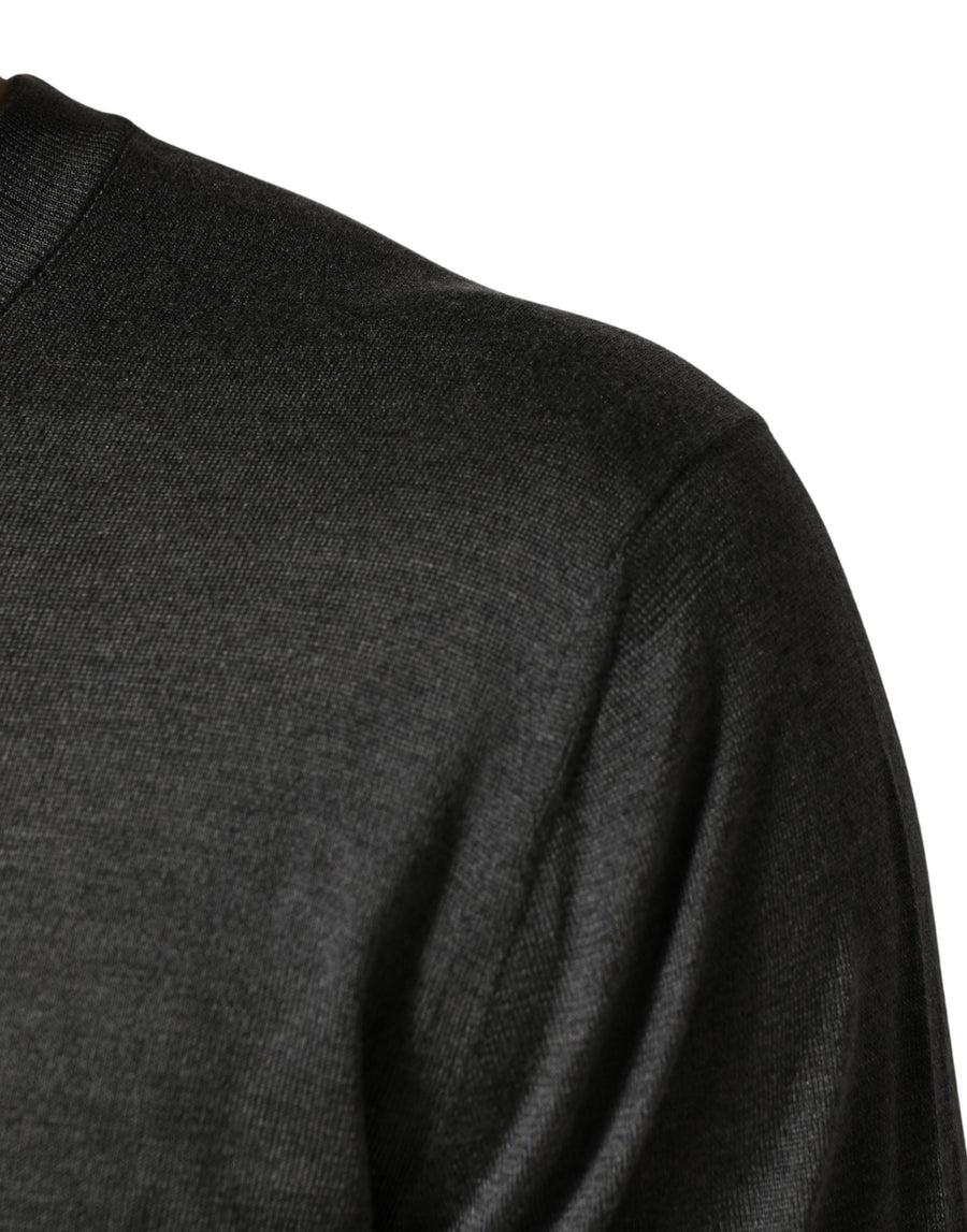 Dolce & Gabbana 100% Silk sweater in gray