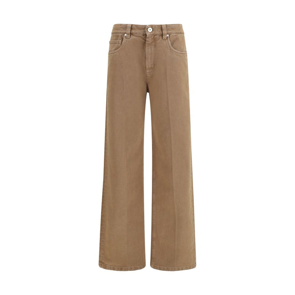 Brunello Cucinelli 100% Cotton jeans in brown