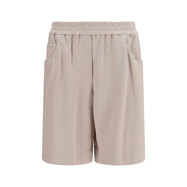 Brunello Cucinelli 100% Cotton bermuda shorts in beige