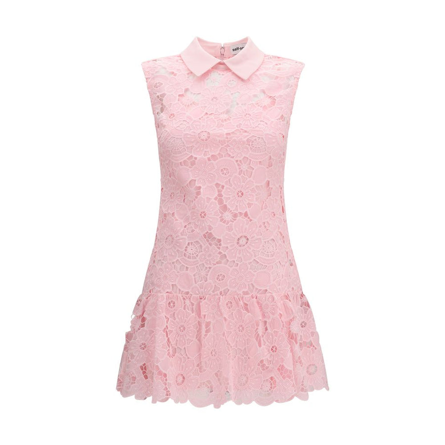 Self-Portrait 100% Polyester dress in pink
