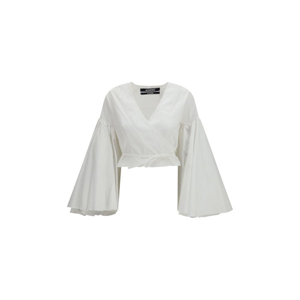 Jacquemus 100% Cotton blouse in white