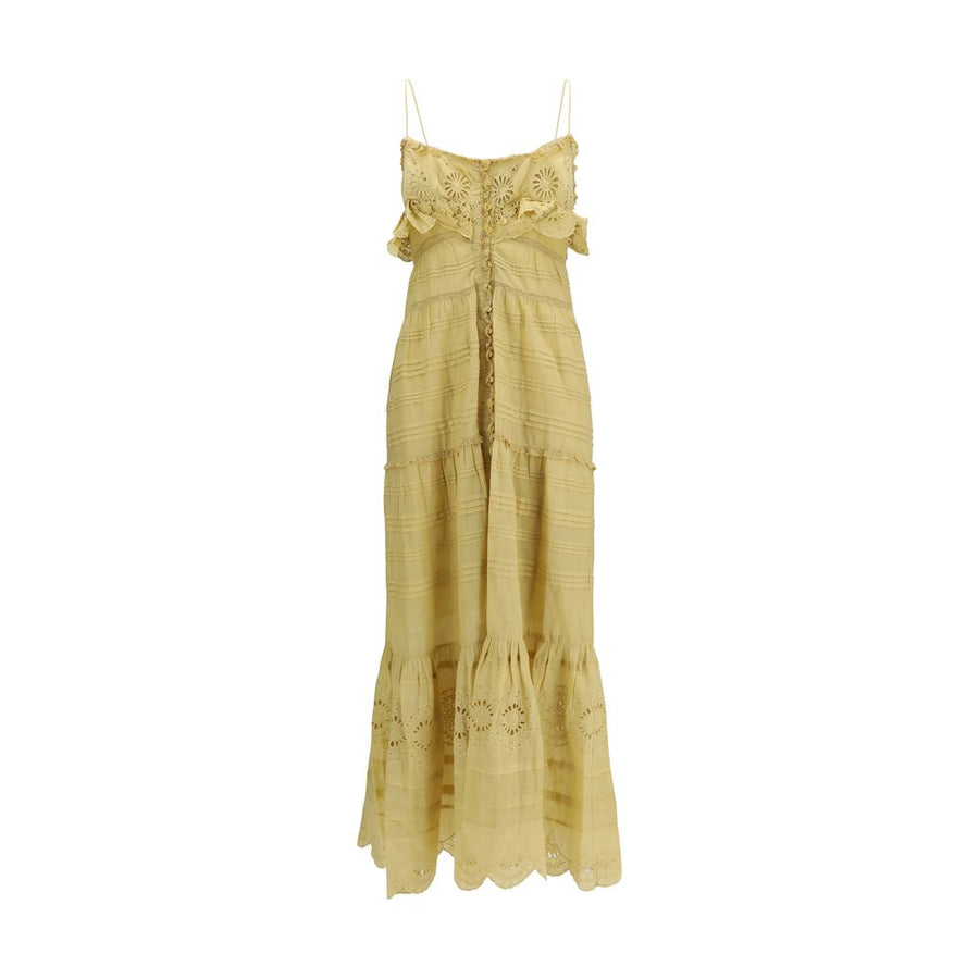 Marant Etoile 100% Cotton dress in beige