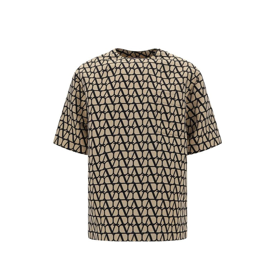 Valentino 100% silk t-shirt in beige
