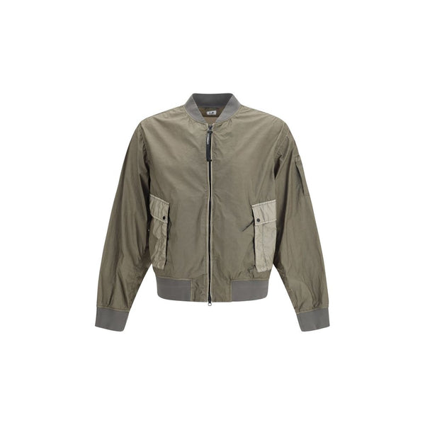 C.P. Company 100% Polyamide bomber jacket in gray