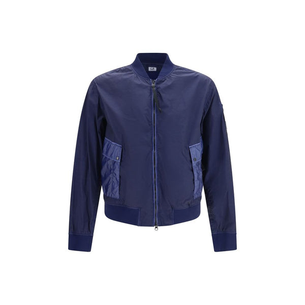 C.P. Company 100% Polyamide bomber jacket in blue