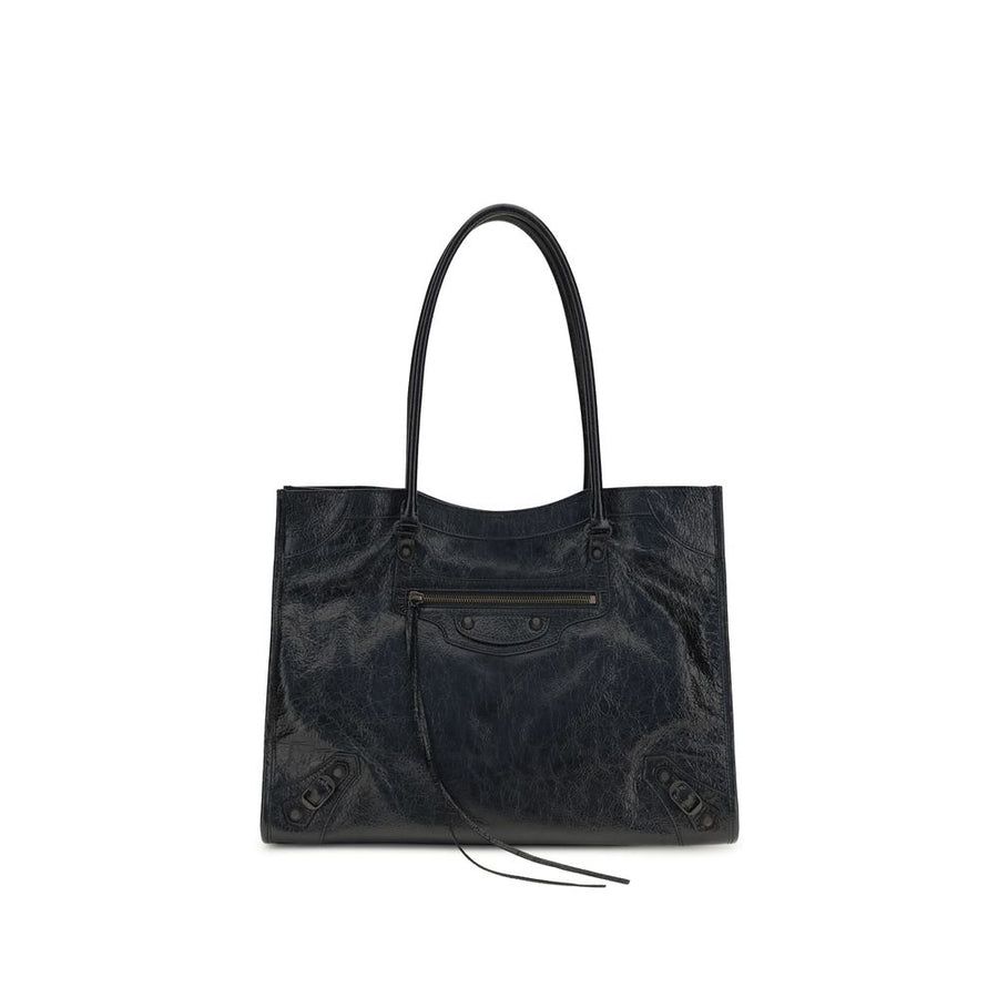 Balenciaga 100% Lamb Ovis Aries shoulder bag in black