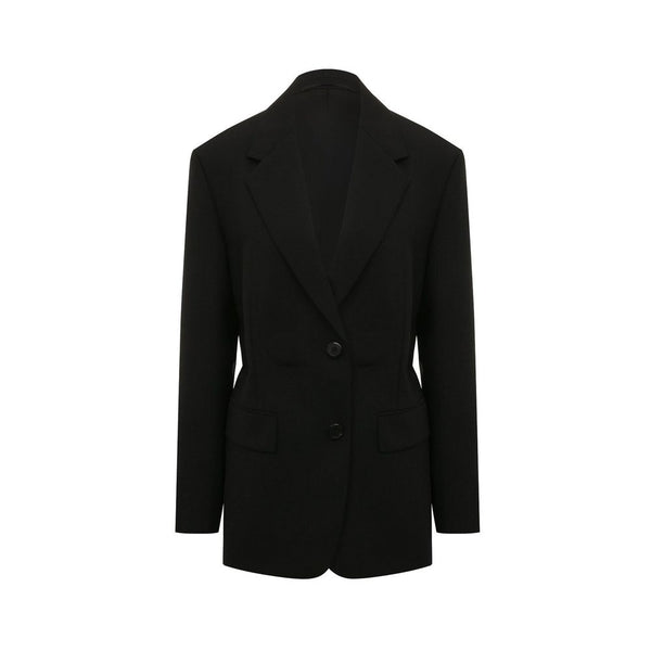 Prada 100% Fleece Wool blazer in black