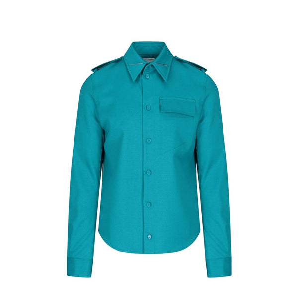 Bottega Veneta 98% Wool shirt in green