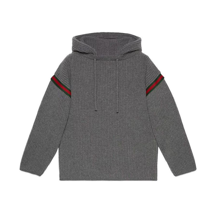 Gucci 31% Cashmere hoodie in gray
