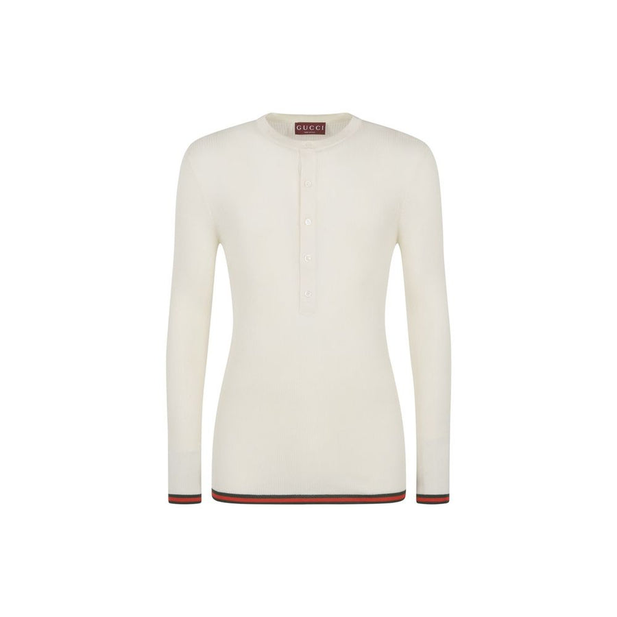 Gucci 100% Silk shirt in white