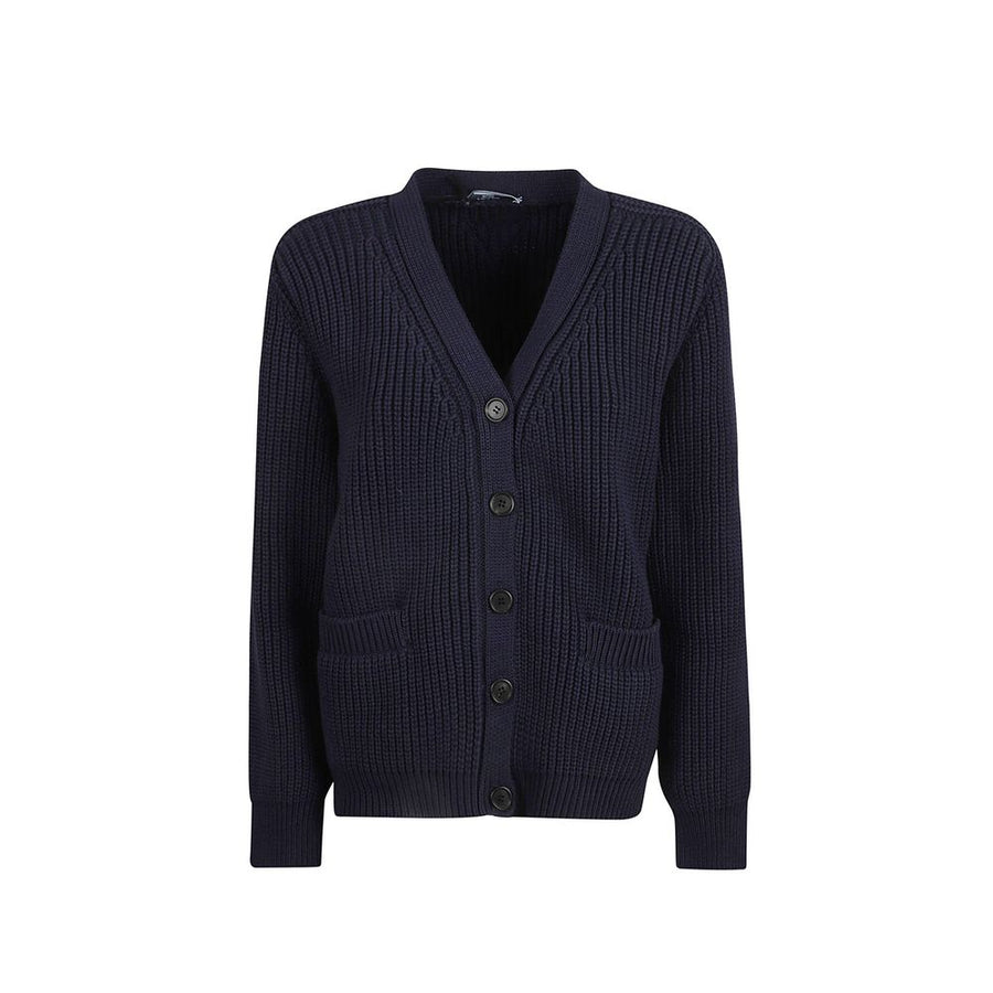 Prada 100% Cotton cardigan in navy