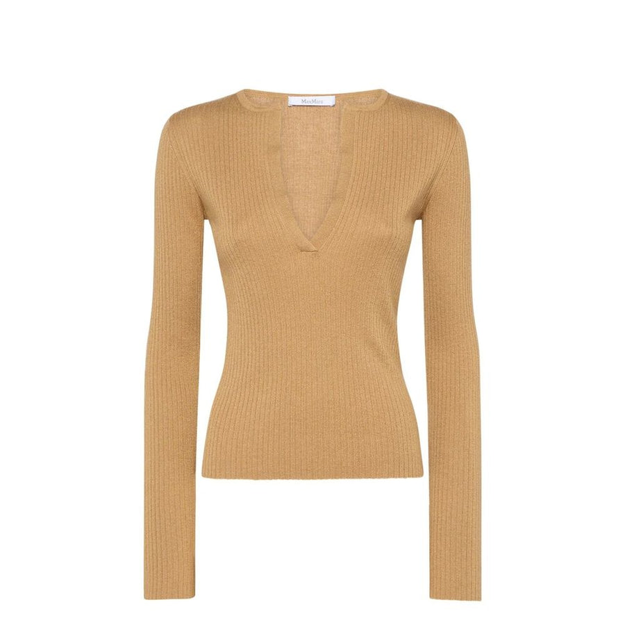 Max Mara 45% Cashmere sweater in brown