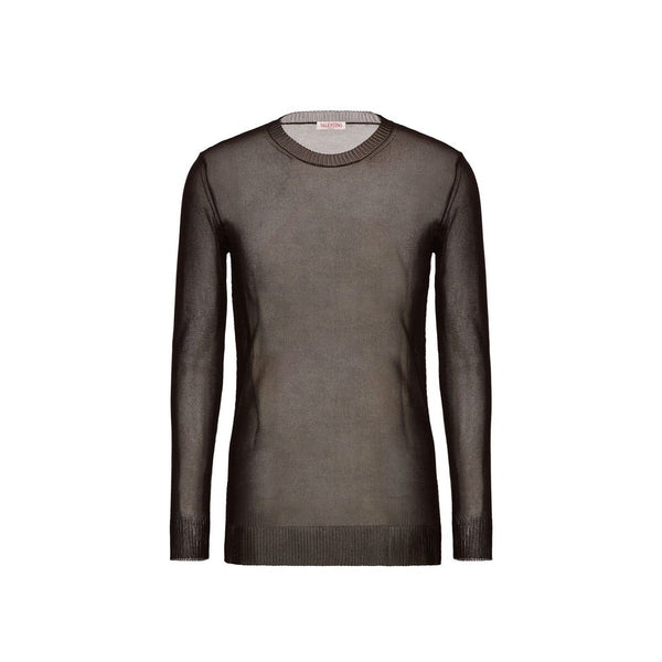 Valentino 100% Silk sweater in brown