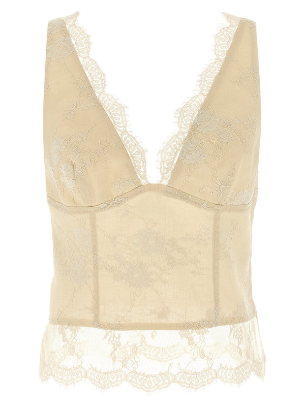 Pinko Janessa Tank Top — Cream