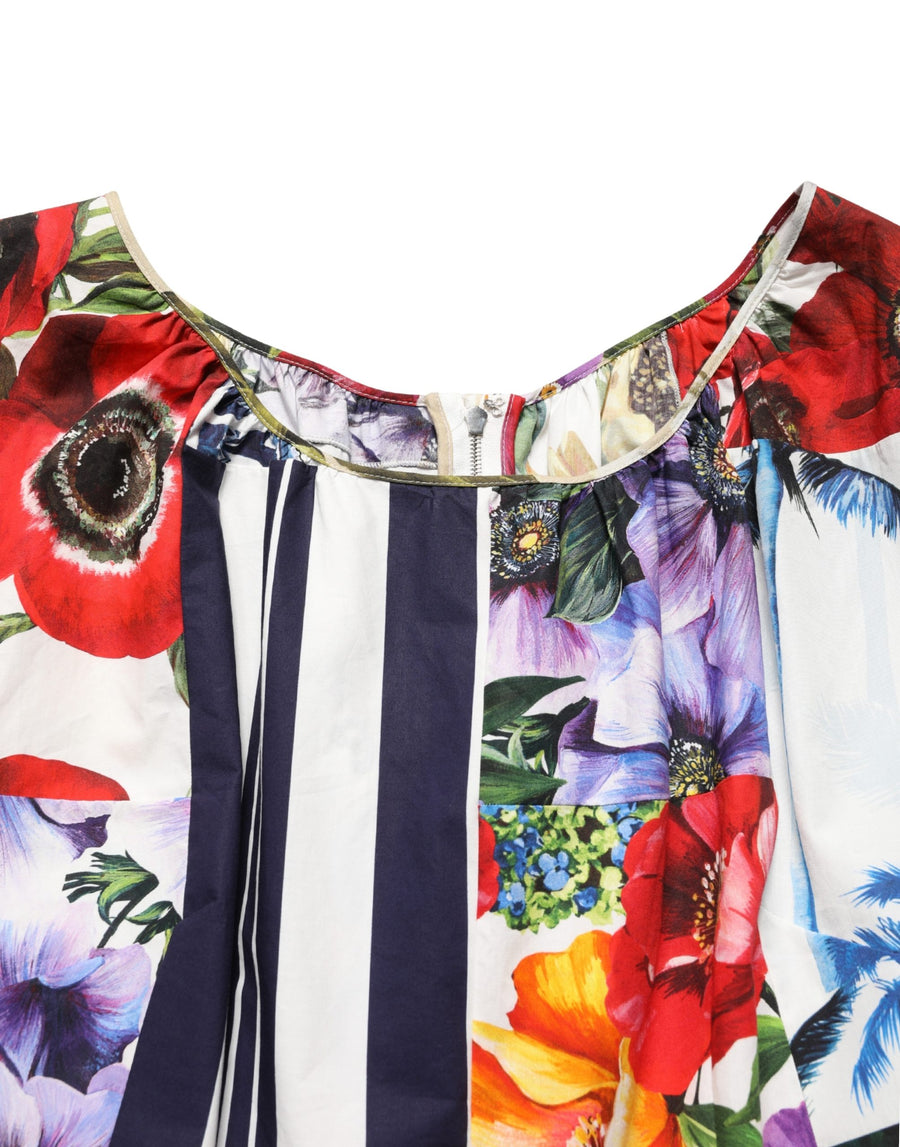 Dolce & Gabbana 100% Cotton mini dress in multicolor