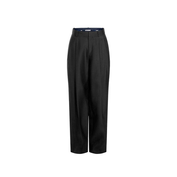 Jacquemus 29% Silk trousers in black