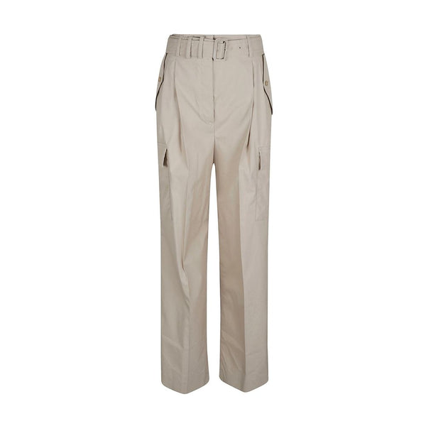 Prada 75% cotton cargo pants in beige