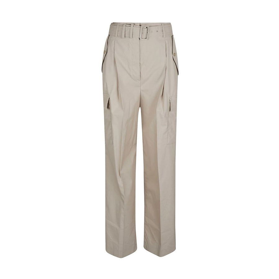 Prada 75% cotton cargo pants in beige