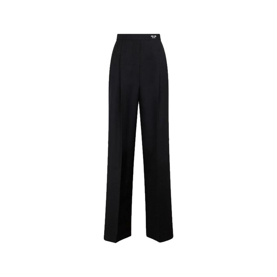 Prada 60% Mohair trousers in black