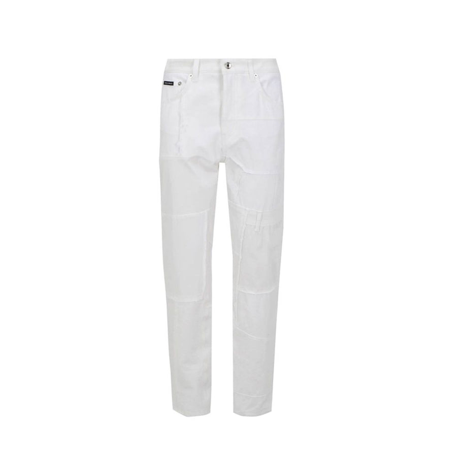 Dolce & Gabbana 98% cotton jeans in white