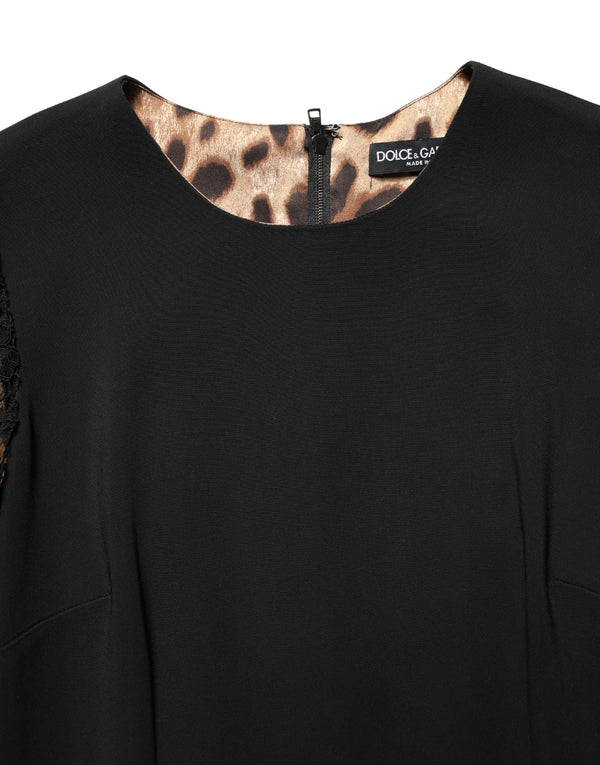 Dolce & Gabbana 75% Viscose dress in black