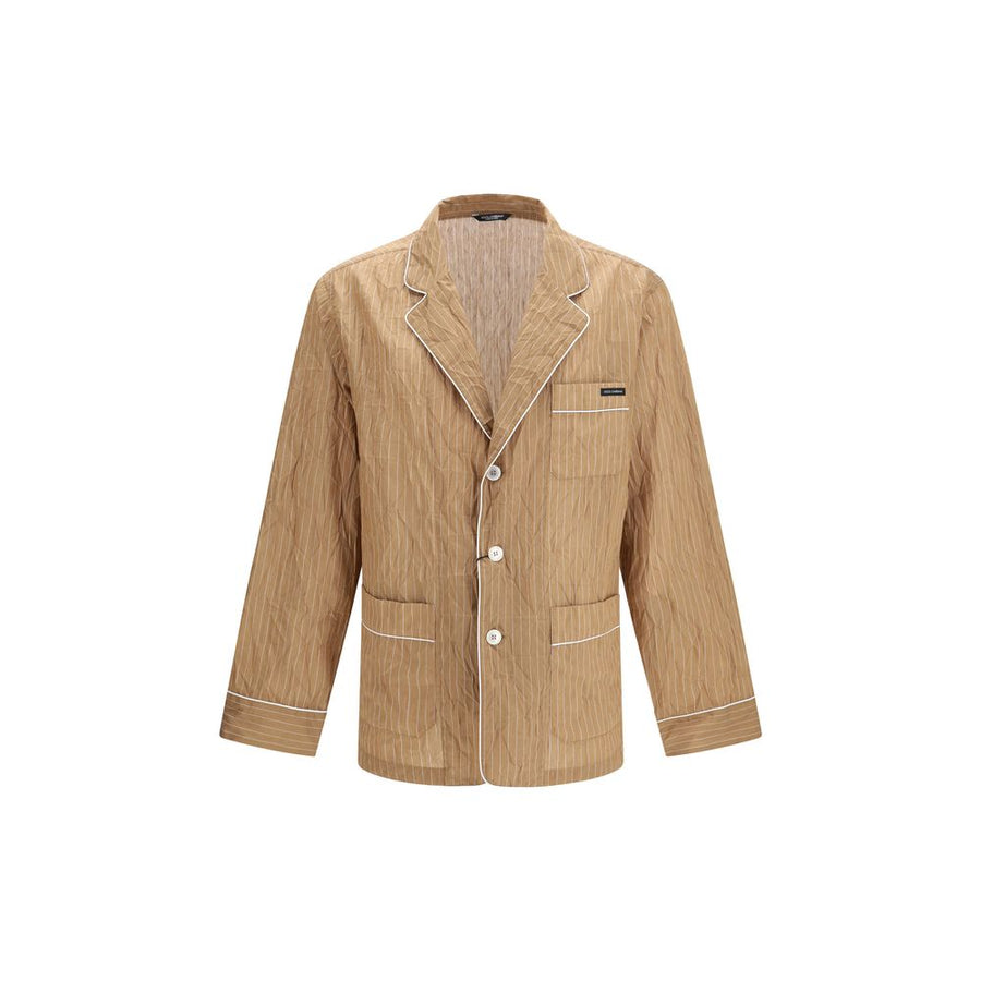Dolce & Gabbana 47% Linen 15% Polyamide 2% Silk 36% Cotton shirt in beige