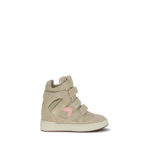 Isabel Marant UPPER 100% Calf Leather Bos Taurus sneaker in beige
