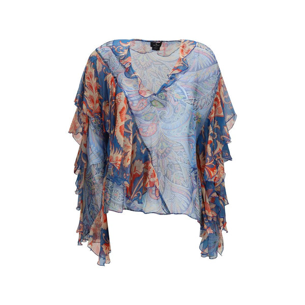 Etro 100% Silk blouse in multicolor