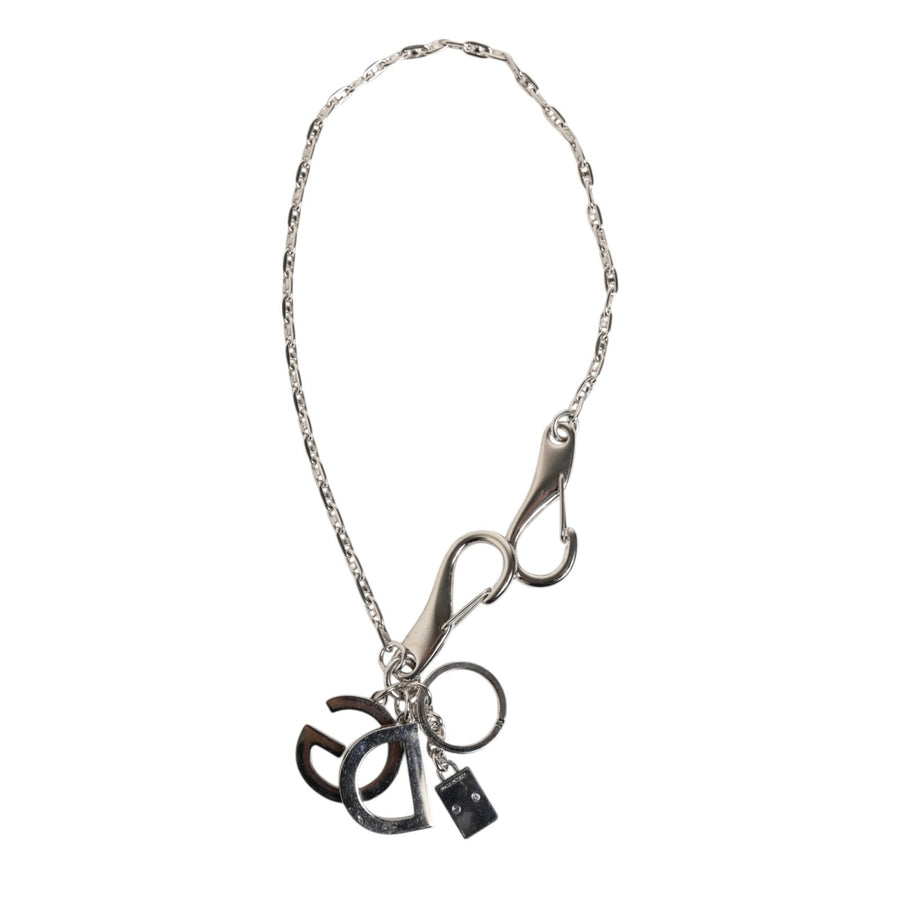 Dolce & Gabbana 40% Zamak key case in silver
