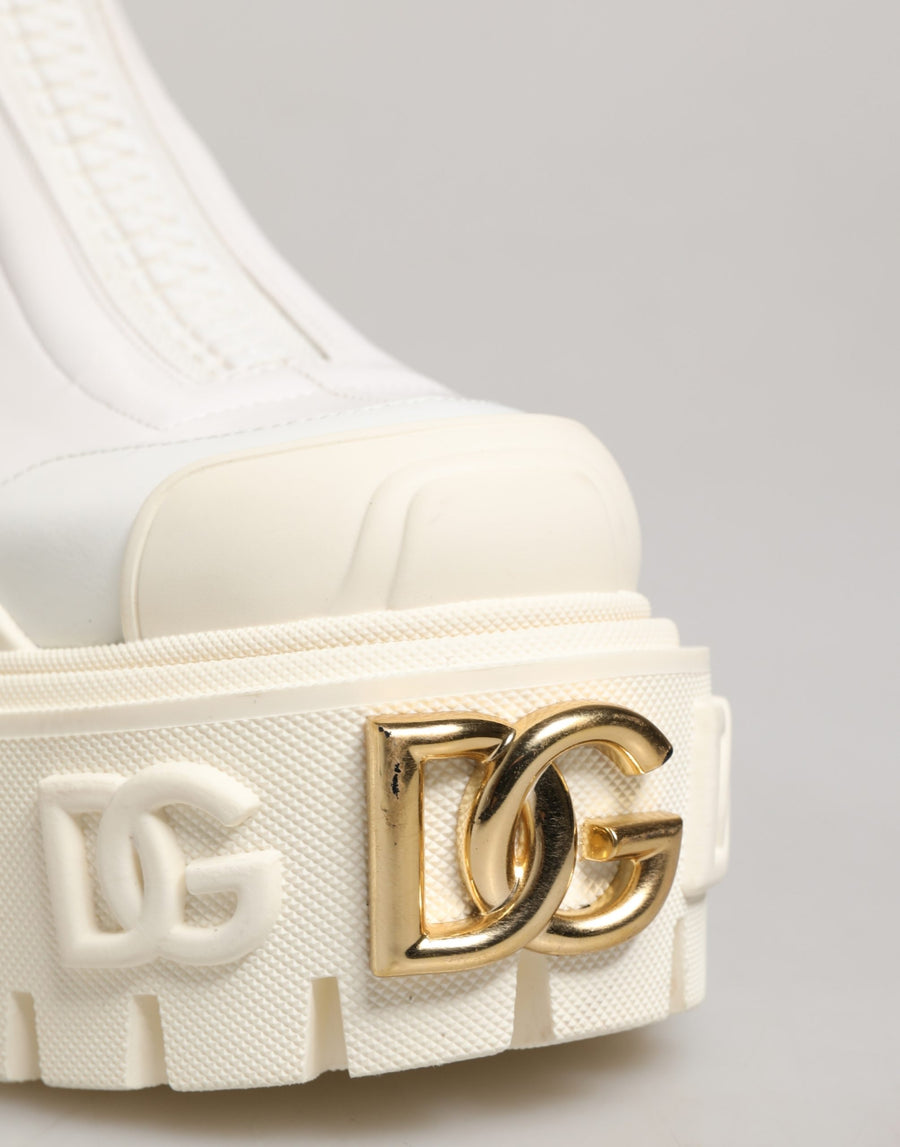 Dolce & Gabbana 52% Polyurethane ankle boot in white
