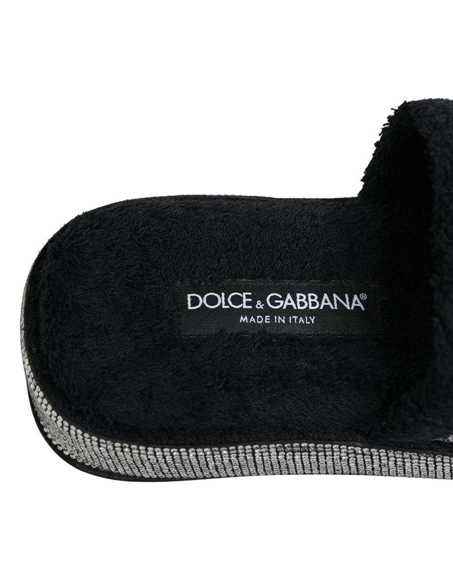 Dolce & Gabbana 90% Cotton slipper in black
