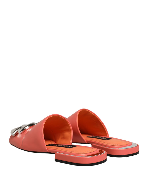 Dolce & Gabbana 100% Lamb Leather; Lining: 20% Lamb slides in orange