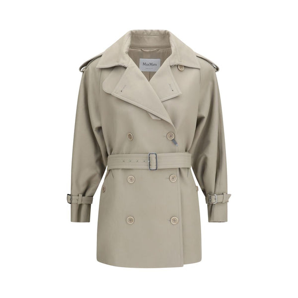 Max Mara 100% Cotton trench coat in beige