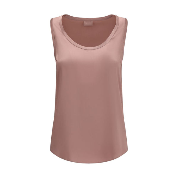 Brunello Cucinelli 96% Silk tank top in rose gold