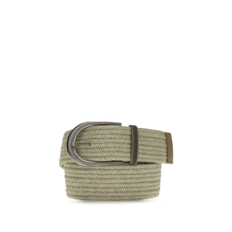 Brunello Cucinelli 67% Linen belt in beige