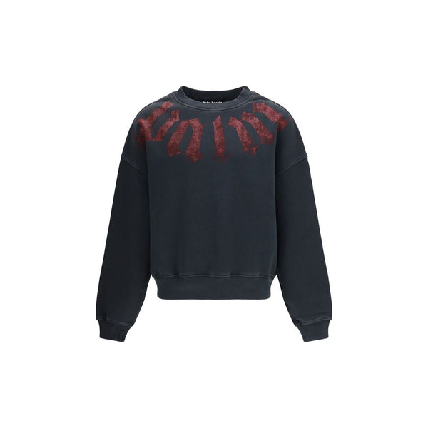 Palm Angels 95% Cotton 5% Elastane sweatshirt in black