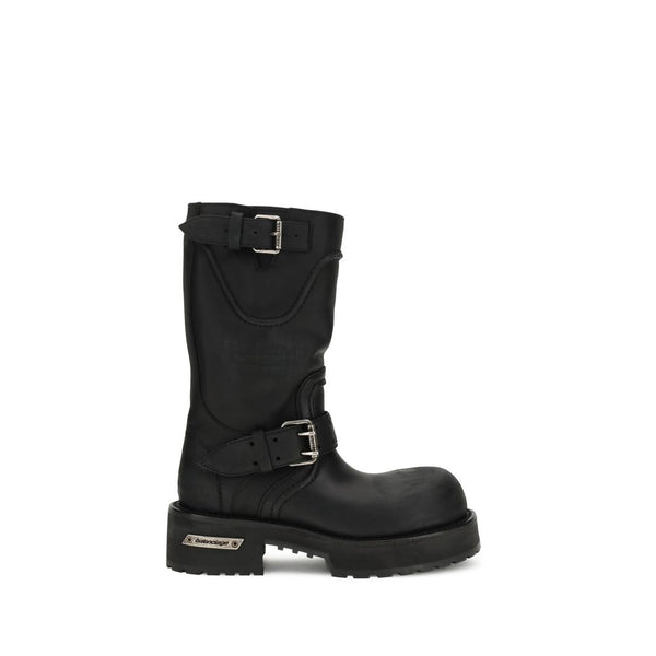 Balenciaga Upper 100% Calf Leather Bos Taurus boot in black