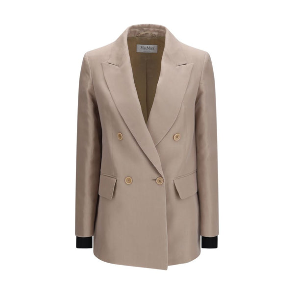 Max Mara 100% Silk blazer in beige