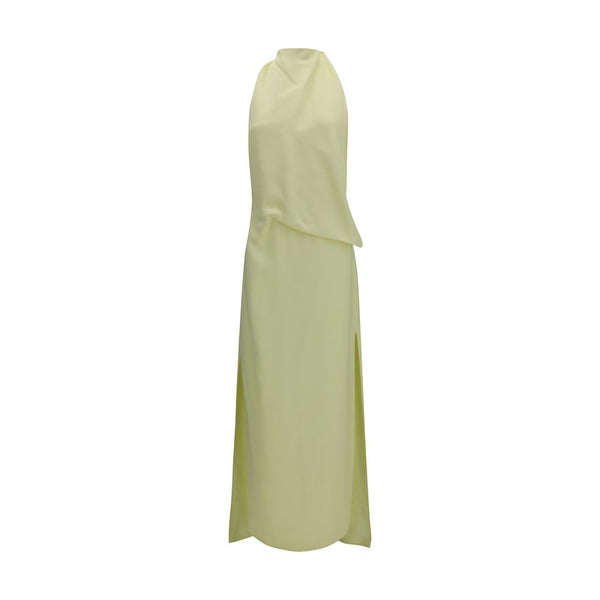 Max Mara 100% Viscose dress in yellow