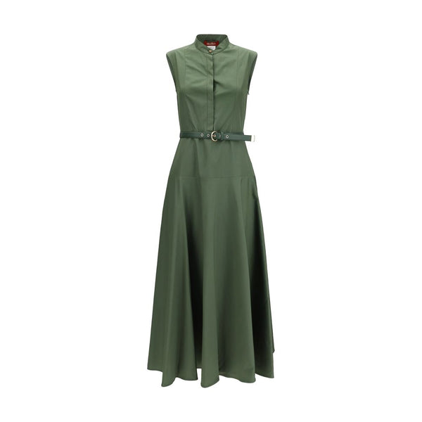 Max Mara 100% Cotton dress in green