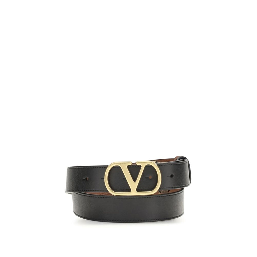 Valentino Garavani 100% Calf Leather Bos Taurus belt in black