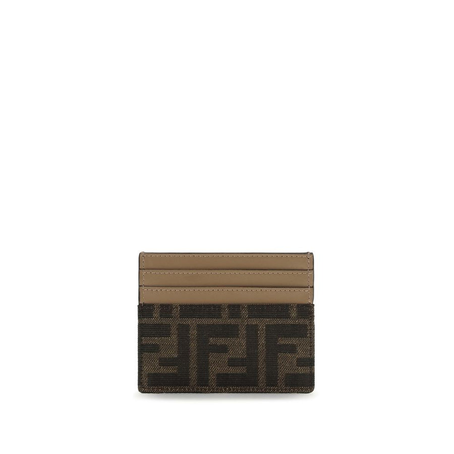 Fendi 62% Polyester card case in brown