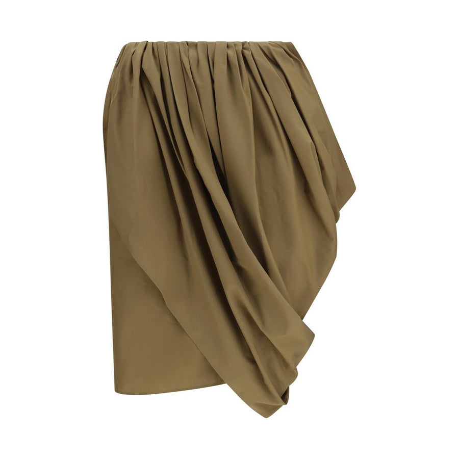 Chloé 100% Cotton poplin skirt in beige