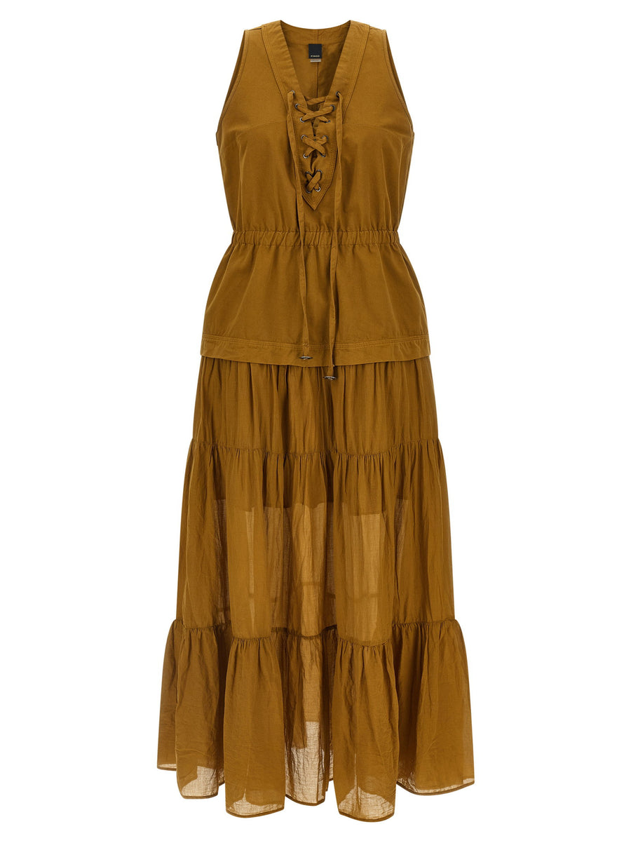 Pinko كاسارسا فستان — أصفر مغرة