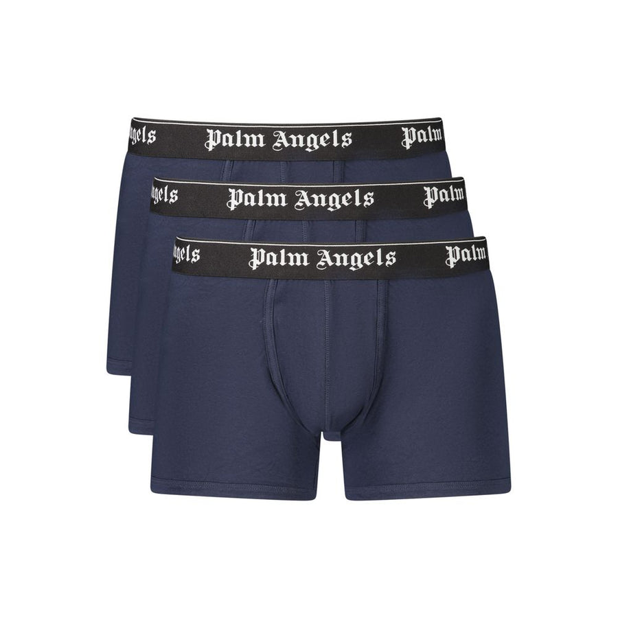 Blue Cotton Mens Boxer Clothing